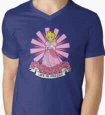 Life Is Peachy Men's V-Neck T-Shirt