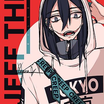 Jeff the Killer Fanart Sticker for Sale by OrianaOwO