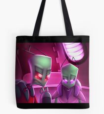Invader Zim Fan Art - Almighty Tallest Red & Purple Portrait Tote Bag