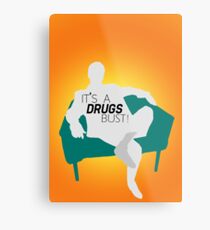 BBC Sherlock "It's a drugs bust!" - Greg Lestrade Metal Print