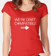We're Drift Compatible Women's Fitted Scoop T-Shirt