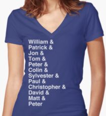 First name terms Women's Fitted V-Neck T-Shirt