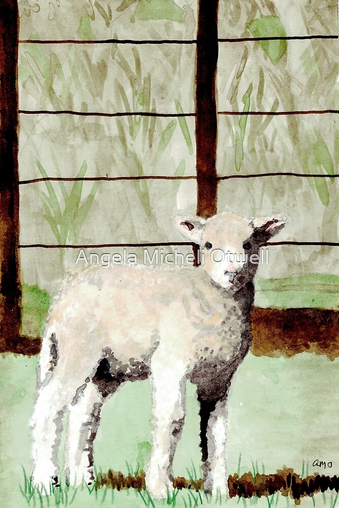 Lamb Illustration by Angela Micheli Otwell