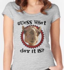 Hump Day Camel - Guess What Day it Is - Wednesday is Hump Day - Parody Camel Women's Fitted Scoop T-Shirt