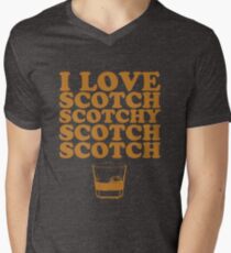 I Love Scotch. Scotchy Scotch Scotch Scotch. Men's V-Neck T-Shirt