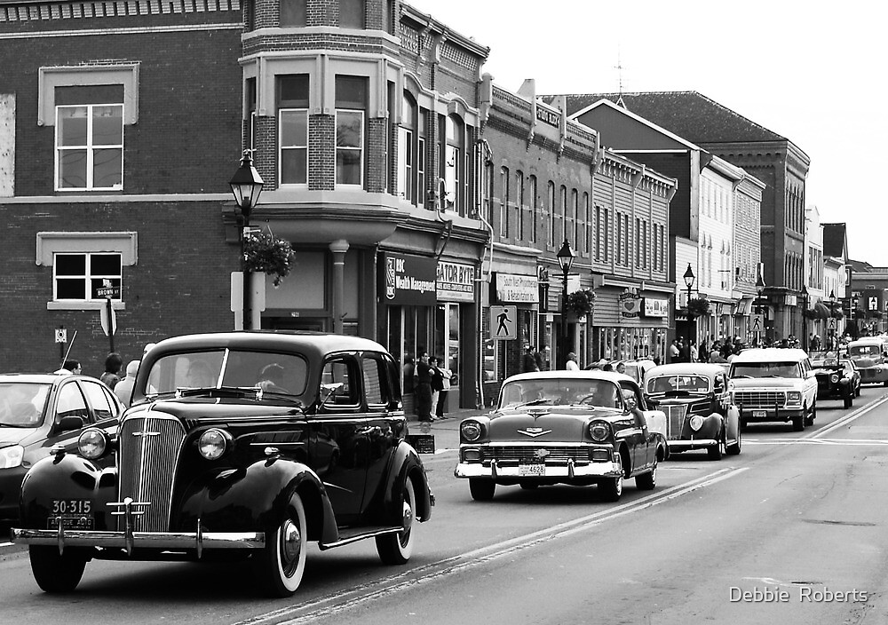 "Antique Car Parade" by Debbie Roberts | Redbubble