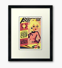 Princess Peach Mario Kart Framed Print