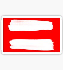 Equality Sign (square) Sticker