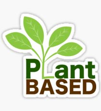 Plant Based Vegan Art Sticker