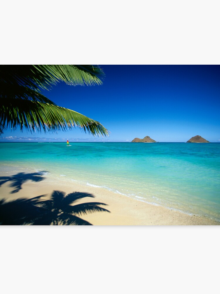 Mokulua Islands At Lanikai Beach Canvas Print