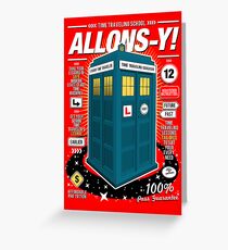 Time Traveling Lessons Greeting Card