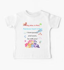 For the love of Ponies Baby Tee
