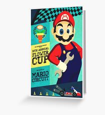 Mario Kart Race Greeting Card