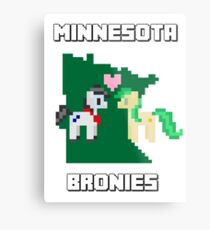 Retro MN Bronies Metal Print
