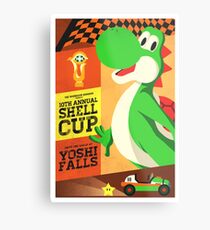 Yoshi Mario Kart Metal Print