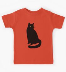 Camiseta para niños Gato negro