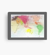 World map as art Canvas Print