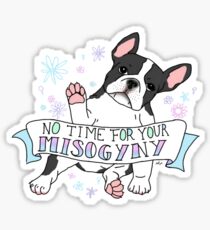 Pegatina Frenchie feminista