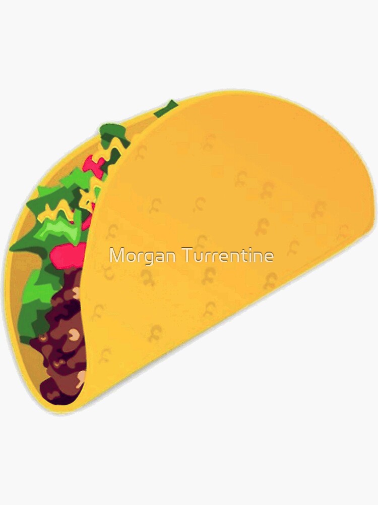  Taco Emoji Sticker by MorganNicole021 Redbubble