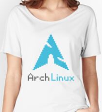 Pixelated ArchLinux Women's Relaxed Fit T-Shirt