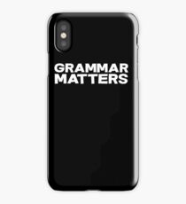 Grammar Matters iPhone Case