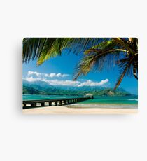 Hanalei Bay Pier, Kauai Canvas Print