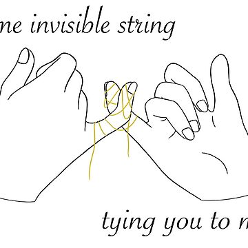 Invisible String Matching Tattoo Art Digital Download Printable Digital  Illustration Taylor Swift Art Line Art 