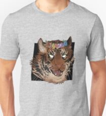 Flower Crown Tiger Unisex T-Shirt