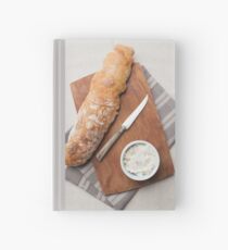 Baguette bread Hardcover Journal