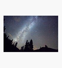 Mountain Milky Way Stary Night View Photographic Print