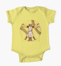 Vitruvian Baseball Player (Natural Tones) One Piece - Short Sleeve