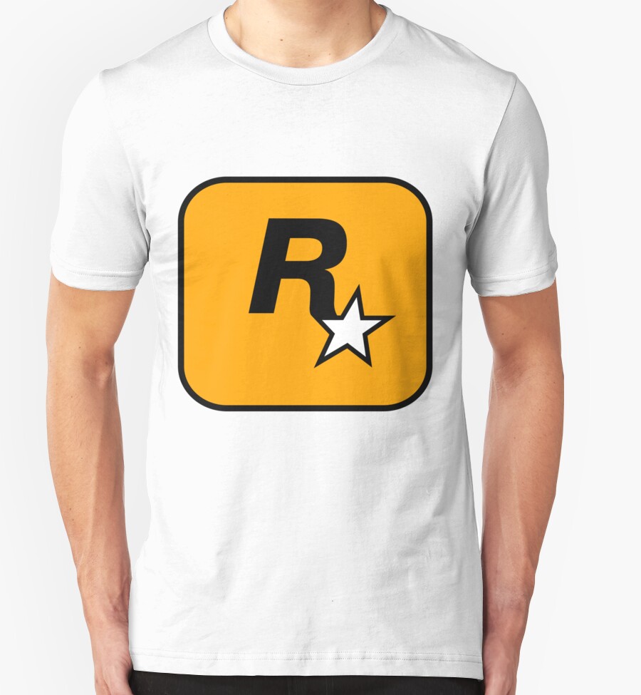 rockstar games logo t shirt