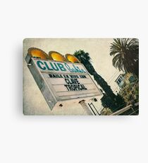 Club Bahia Latin Night Club Retro Sign Canvas Print