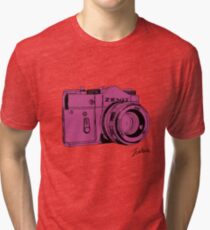 Pink Russian Camera Tri-blend T-Shirt