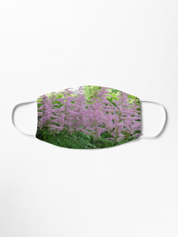 'Astilbe Purple Flowers Plants in the Sun ' Mask by Craftdrawer