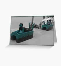 。◕‿◕。 ON THESE BENCHES YOUR NEVER ALONE --HAVE A SEAT ENJOY THE VIEW。◕‿◕。 Greeting Card