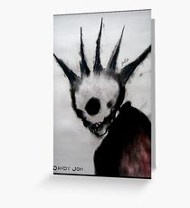 Punk Macabre Greeting Card