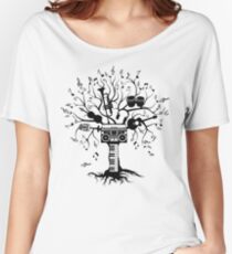 Melody Tree - Dark Silhouette Women's Relaxed Fit T-Shirt