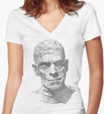 Mummy wakes up with a really bad hangover Women's Fitted V-Neck T-Shirt