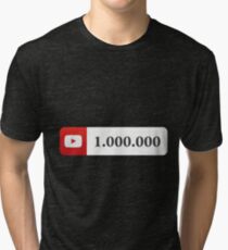 YouTube 1 Million Subscribers Tri-blend T-Shirt