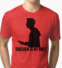 Stiles Stilinski - Sarcasm is my only defence Tri-blend T-Shirt