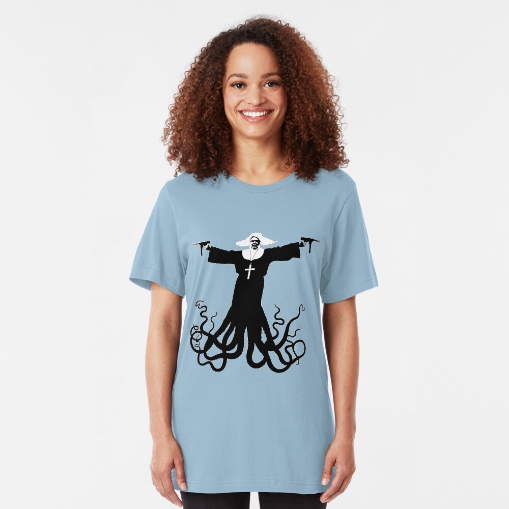 Killer Octo Nun ( aka World Peace) Slim Fit T-Shirt