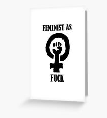 FEMINIST AS! Greeting Card