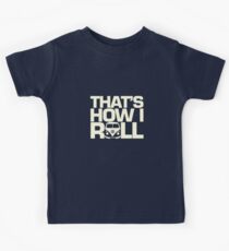 How I Roll Cream Kids Tee