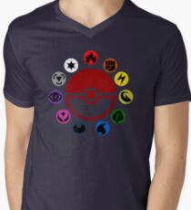 Pokemon TCG Types Men's V-Neck T-Shirt