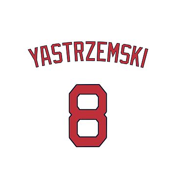 Carl Yastrzemski #8 Jersey Number Sticker for Sale by StickBall