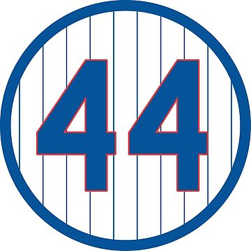 Anthony Rizzo #44 Jersey Number Poster for Sale by StickBall