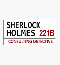 Sherlock Holmes Street Sign Photographic Print