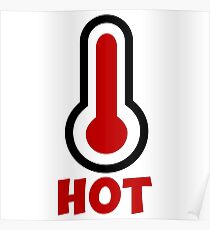 hot thermometer sexy miss meteo Poster