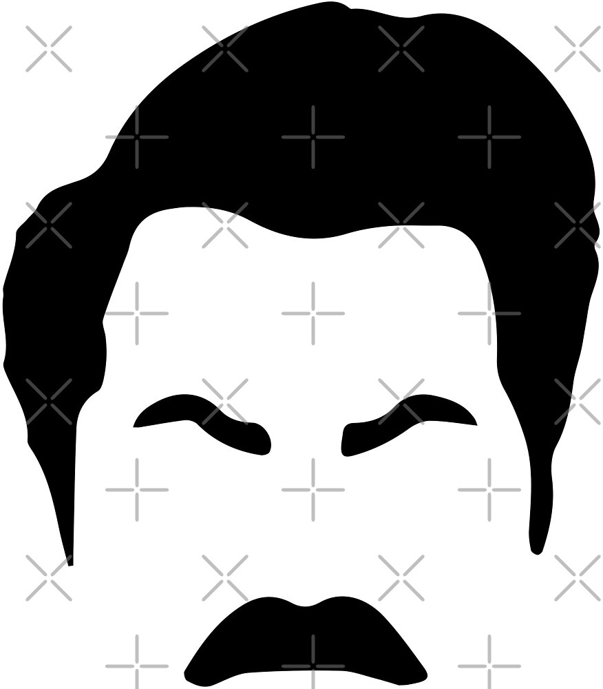 ron-swanson-pumpkin-stencil